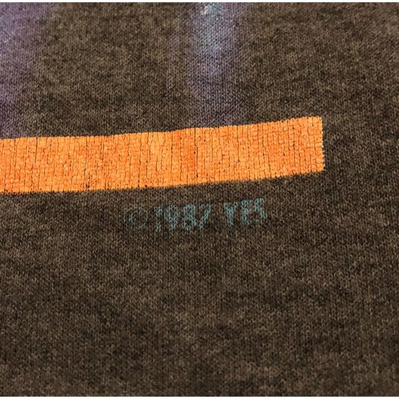 Vtg 1987 Yes Adult XL Generator Tour Rock T Shirt Double Sided - Picture 5 of 12
